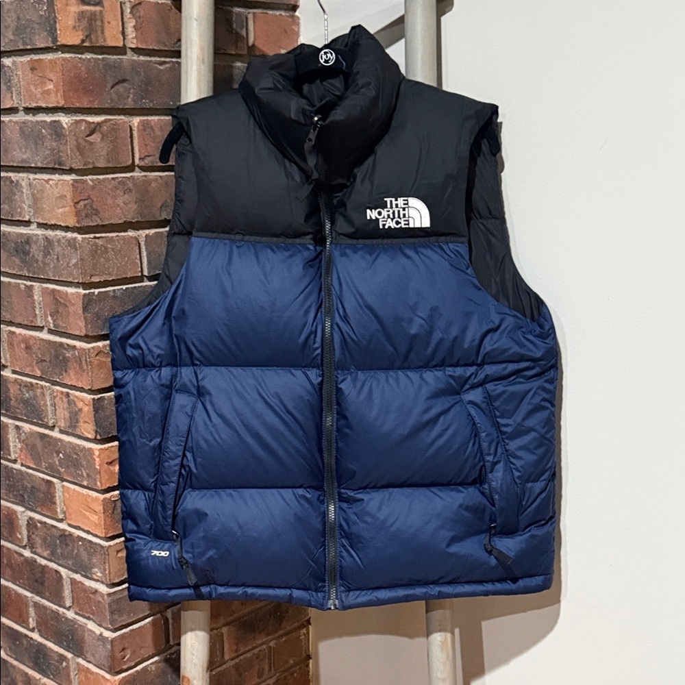 The North Face 700 Fill Down Vest – Men’s Medium – Navy/Black Puffer – EUC